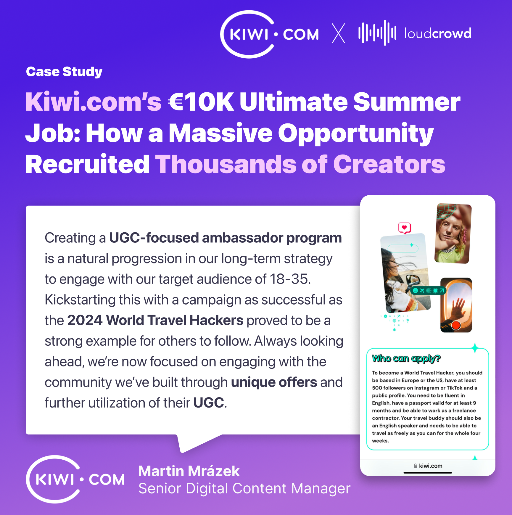 Kiwi.com's 10K Ultimate Summer Job: How a Massive Opportunity Recruited Thousands of Creators